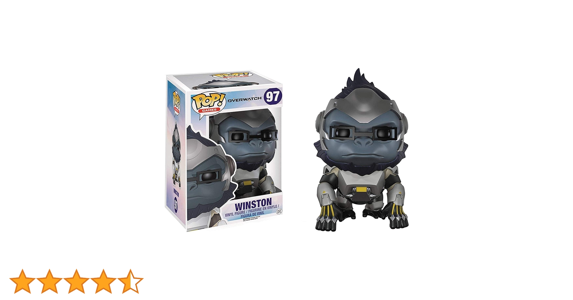 Amazon | Funko - Figurine Overwatch - Winston Oversized Pop 15cm